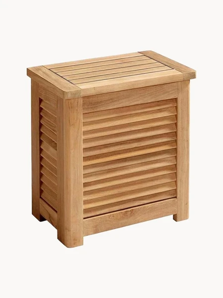 Coffre de rangement artisanal en teck Small
