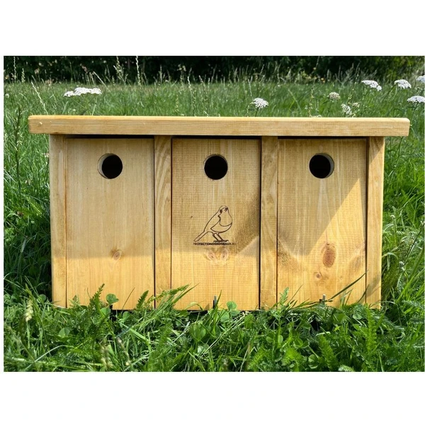 Nichoir à moineaux LRBPO - Triple - Bois