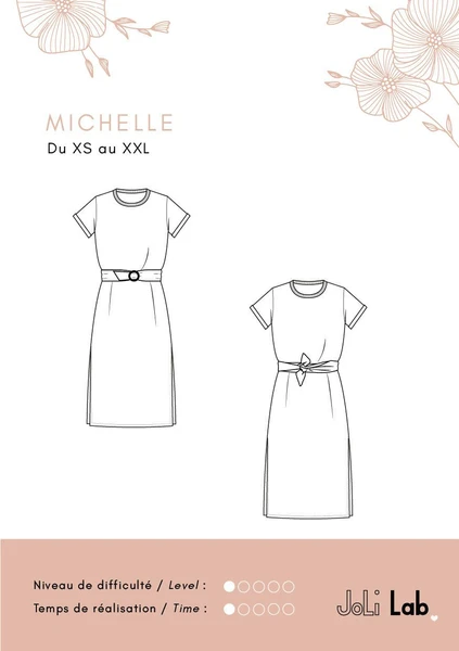 Robe Michelle - Patron Couture PDF ou Pochette