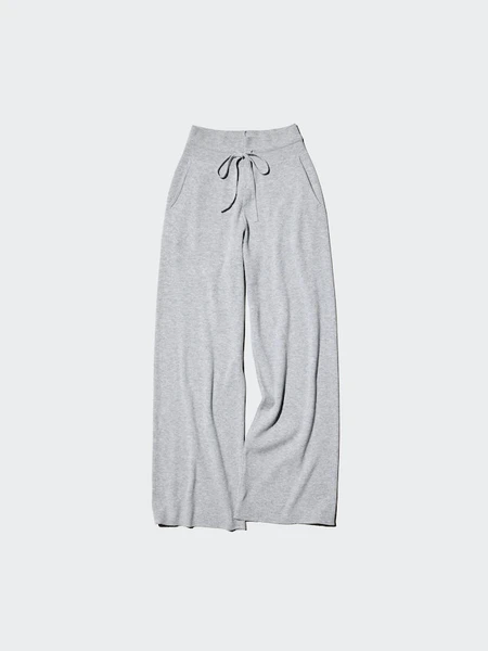 Pantalon en maille côtelée (Lavable en machine) pour Femme | UNIQLO FR