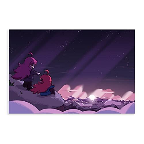 Poster sur toile Game Celeste 6 - Décoration murale pour salon, chambre à coucher - Sans cadre : 30 x 45 cm