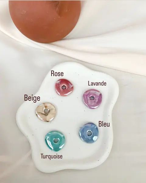 Boucles d'oreilles MAYA |  Acier inoxydable couleur Rose, Lavande, Beige ou Turquoise 