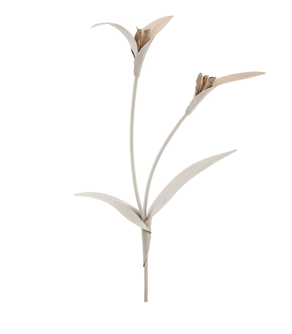 Fleur en cuir