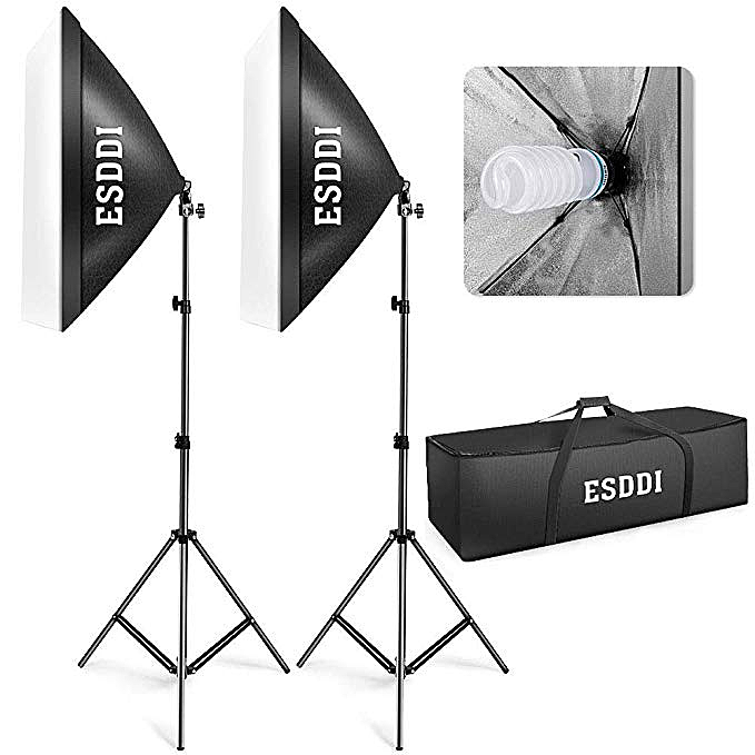 ESDDI Softbox, Kit Eclairage Studio Photo, 800W 2 Soft Box 50x70cm