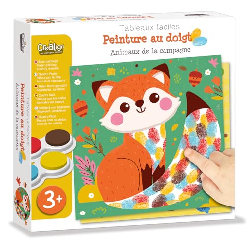 Crea Lign’ Coffret Peinture Au Doigt Monde Féerique – Pour Que Les Petits Artistes S’éclatent Dès 3 Ans !