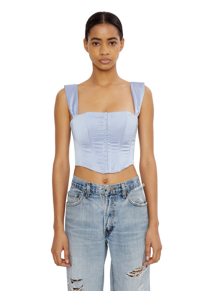 SATIN RIBBON CORSET — DANIELLE GUIZIO