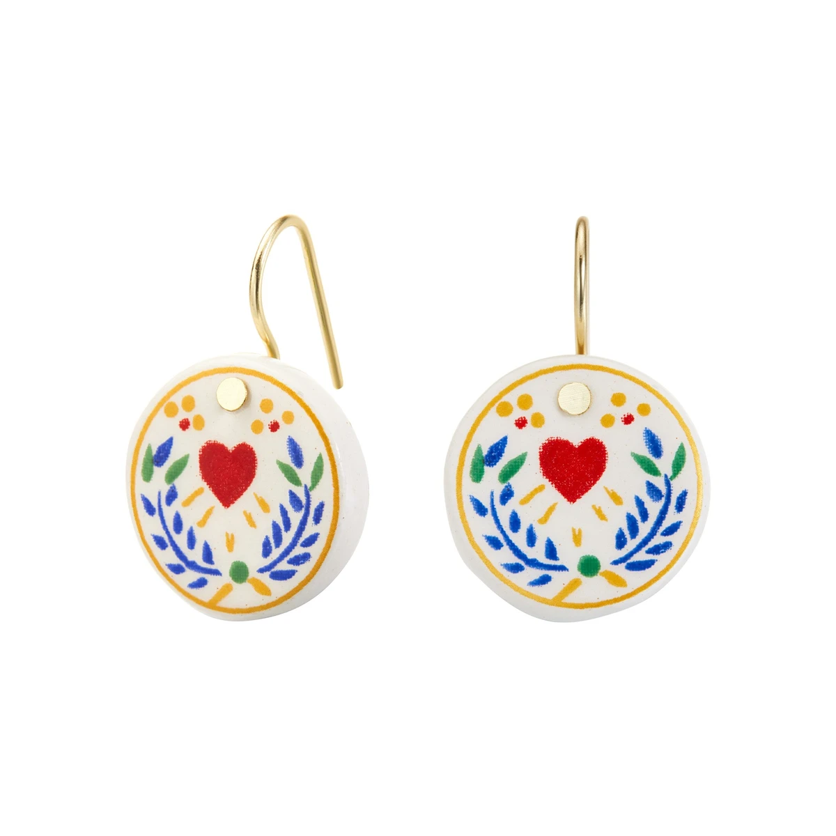 FAIENZ TRI - Boucles d'oreilles couronne