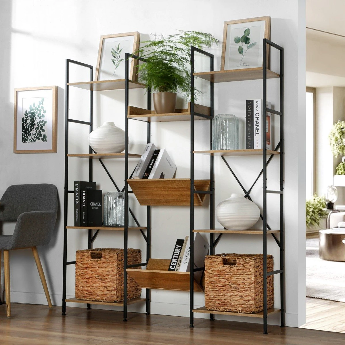 Etagère 11 Niveaux Style Industriel - L125 x H150 cm