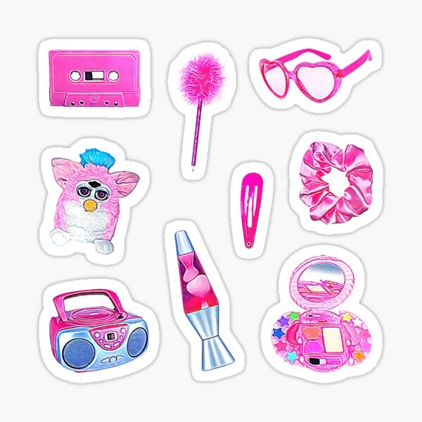 90's Kid Retro Nostalgia Collection Set ~ Pack de feuilles d'autocollants Pack 2 | Sticker