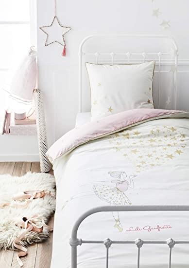 Lili gaufrette Parure de lit enfant fille 140x200cm 100% coton: Amazon.fr: Cuisine & Maison