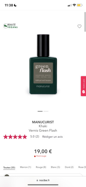 Manucurist | Khaki Vernis Green Flash - GREEN FLASH - Khaki 15ML - Vert