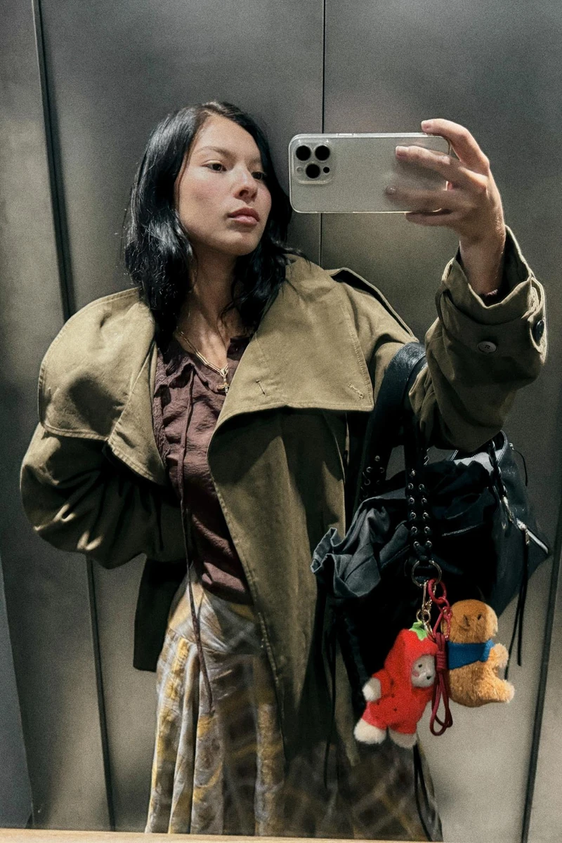 TRENCH EN COTON CEINTURÉ