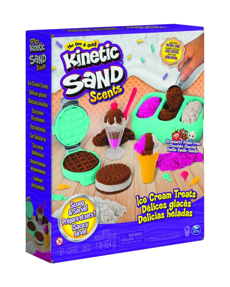 KINETIC SAND ICE CREAM  Crée tes friandises glacées grâce au sable ...
