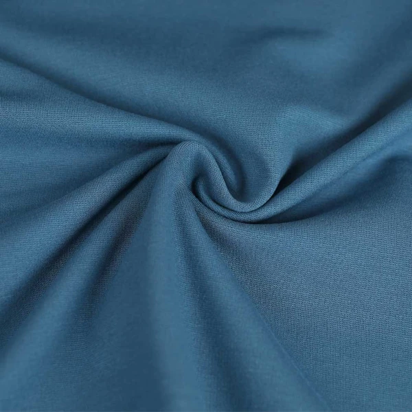 Tissu jersey maille Milano de viscose bleu délavé | Pour couture d'habits stretch : tee-shirt ou robe