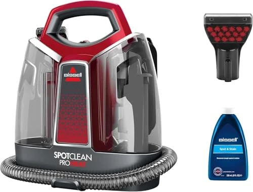 BISSELL SpotClean ProHeat, Shampouineuse Canapé, Moteur Puissant de 330W, Design Compact, avec Technologie HeatWave, Nettoyeur pour Tapis, Moquettes, Meubles, Tissus, Voiture &amp; Plus Encore, 36988