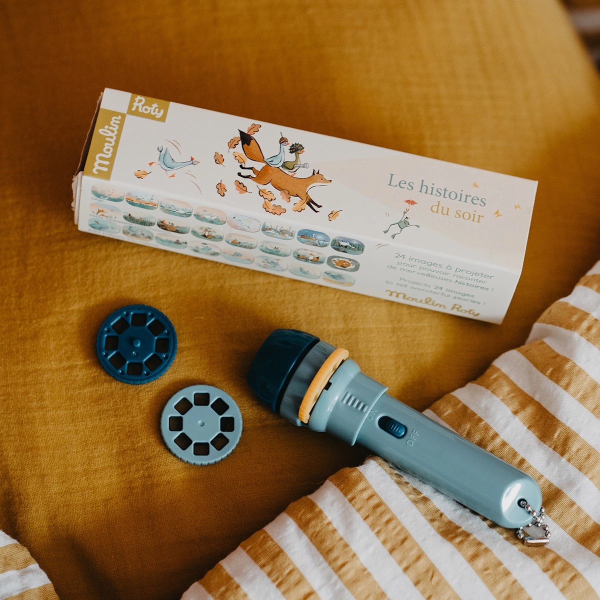 Lampe torche à histoires pour enfant
