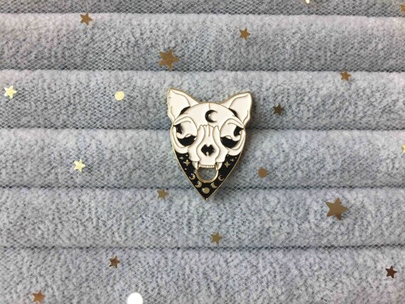 Skeleton Face with Moon émail pin émaillés épingles émail lapel pin hard émail pin mignon émail pin cadeau pour son cartoon émail pin