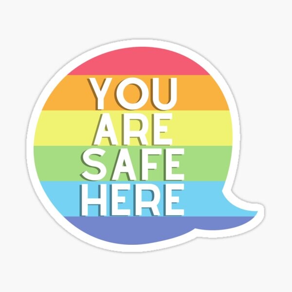 Vous êtes en sécurité ici | Sticker