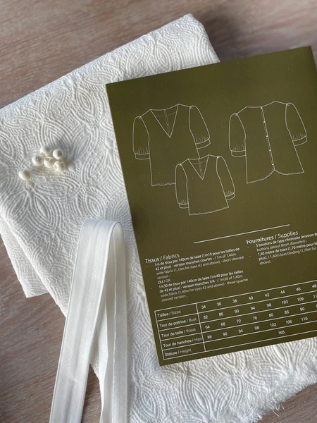 Ensemble Top Eléanor & Jacquard Poème