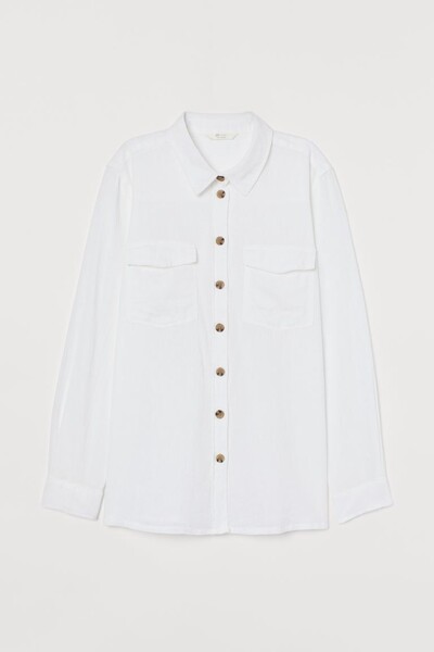 Chemise en lin mélangé