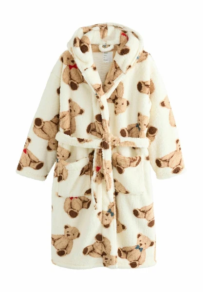 REGULAR FIT - Peignoir - cream teddy bear print