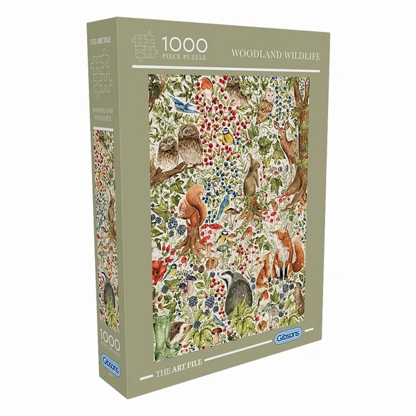 Puzzle Woodland Wildlife - 1000 pièces - Gibsons - Trevell