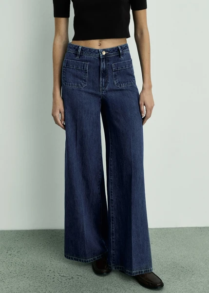 Jean wideleg poches - Femme | MANGO France métropolitaine