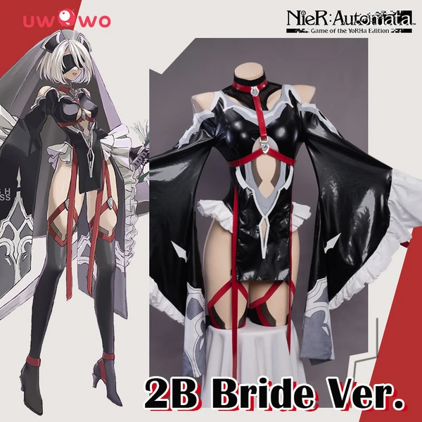Exclusive Authorization Uwowo X Ailish:  Nier: Automata Fanart Bride Ver. 2B Cosplay Costume
