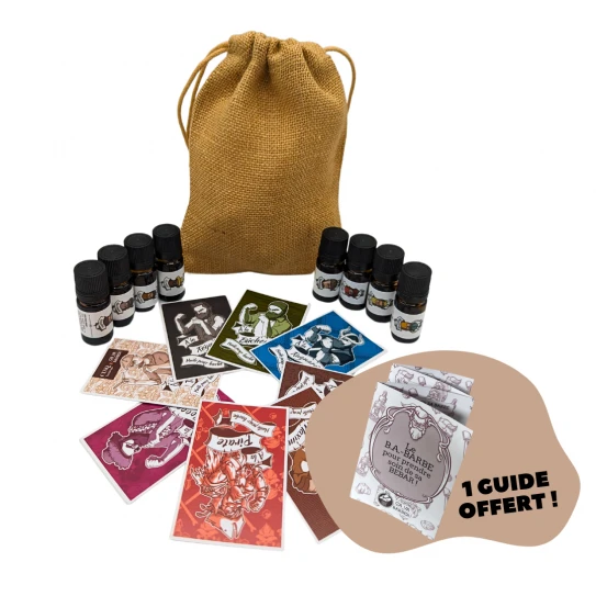 Pack d'huiles pour barbe Bio - Format Voyage - Artisanal & Naturel