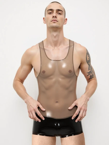 Justaucorps en latex pour homme