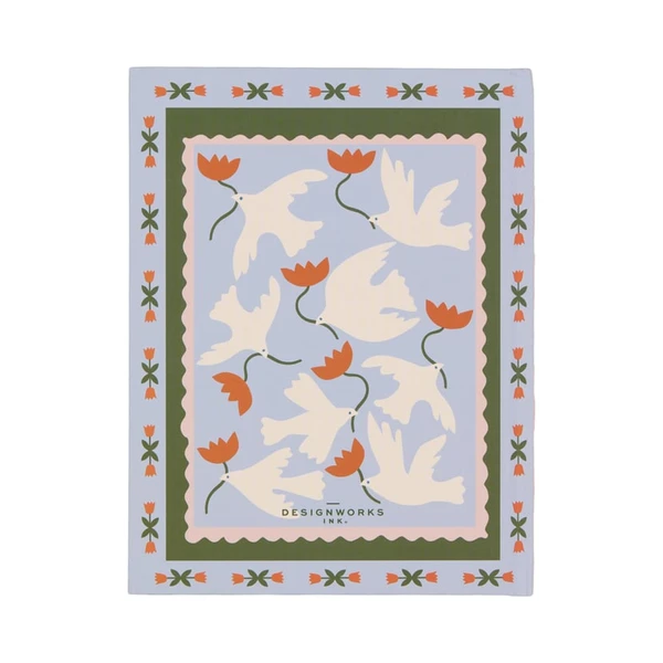 Carnet Designworks - 15,2 x 20,3 cm - Flower - 192 pages lignées