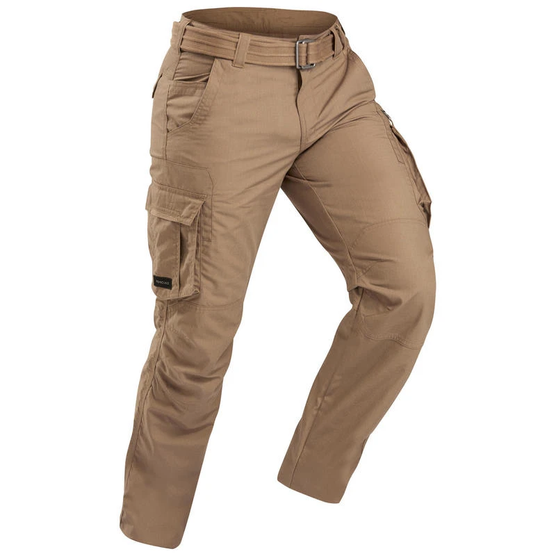 Pantalon cargo de trek voyage - travel 500 gris homme
