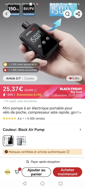 Mini pompe à air électrique portable pour vélo de poche, compresseur aste rapide, gonfleur d'opathie pour vélo, affichage de jauge numérique, 150 PSI - AliExpress 18