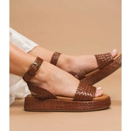 SANDALE GARANCE COGNAC