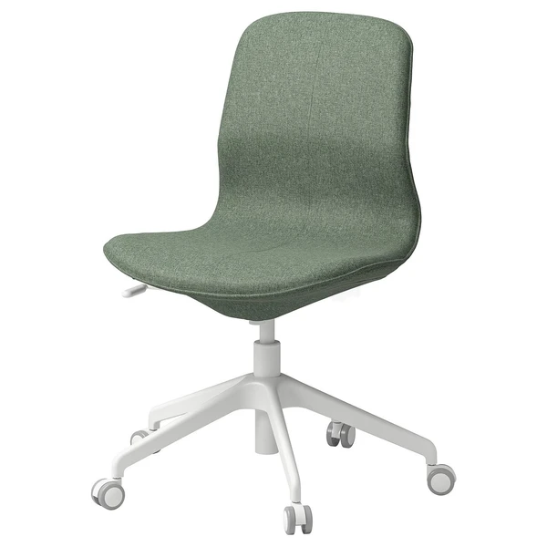 LÅNGFJÄLL Chaise conférence - Gunnared vert gris/blanc