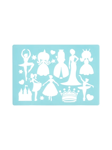 Pochoir Princess | 26,5 x 18,5 cm. | Sky Blue
