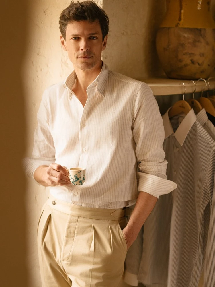 Chemise Col Napolitain