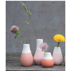Lot de 4 mini vases en porcelaine Räder