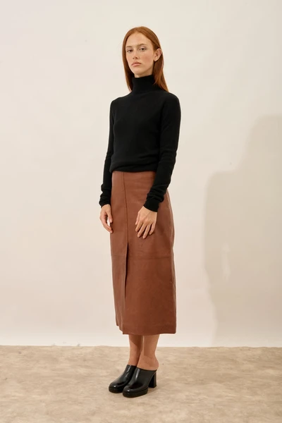 Pull Col Roulé - Ava - Noir