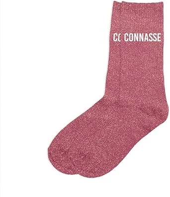 Chaussettes à pailletes avec "surnom"