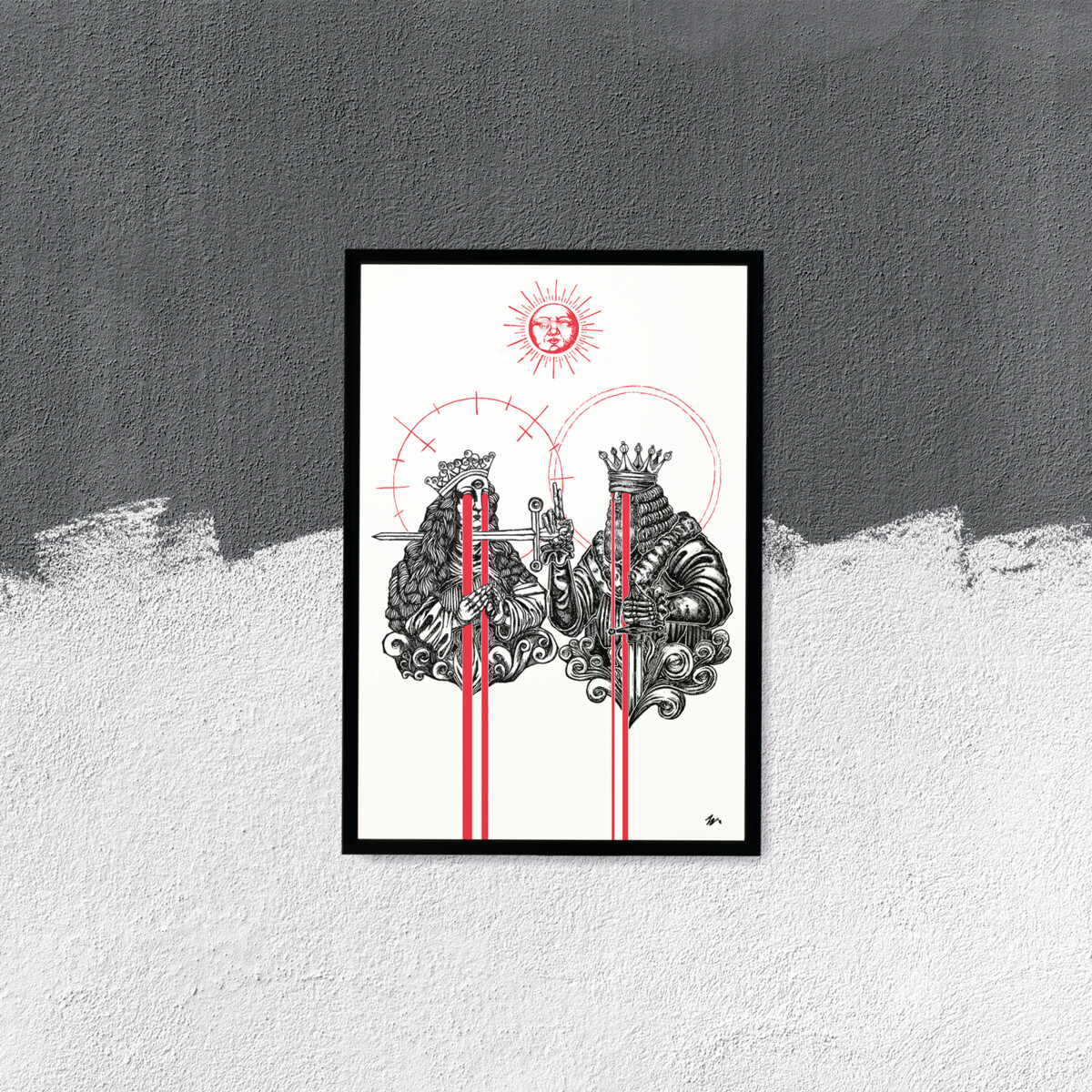 LIMITED EDITION RUN OF 50, "Blind to Nothing" 12"x18" Watercolor Paper