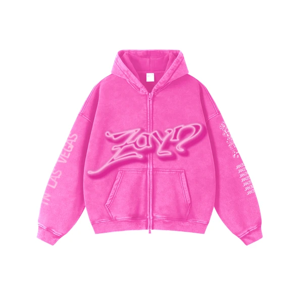 ZAYN AIRBRUSH PINK LAS VEGAS HOODIE - Zayn Official Store
