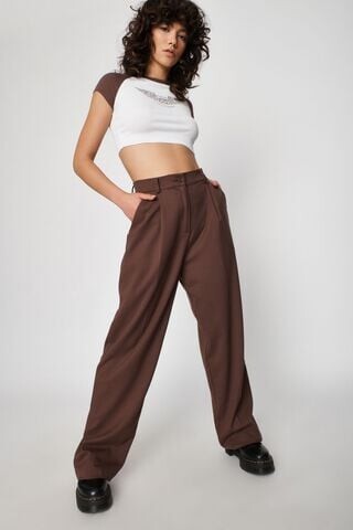 Pantalon droit plissé Porter