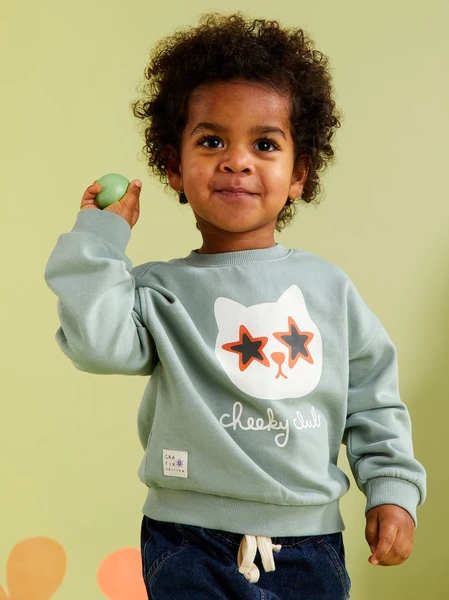 Sweat à motif en molleton léger - Grafik Edition