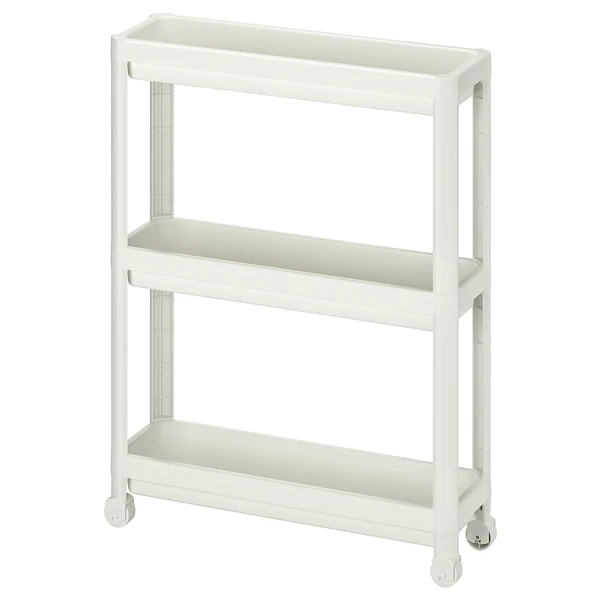 VESKEN Chariot - blanc 54x18x71 cm