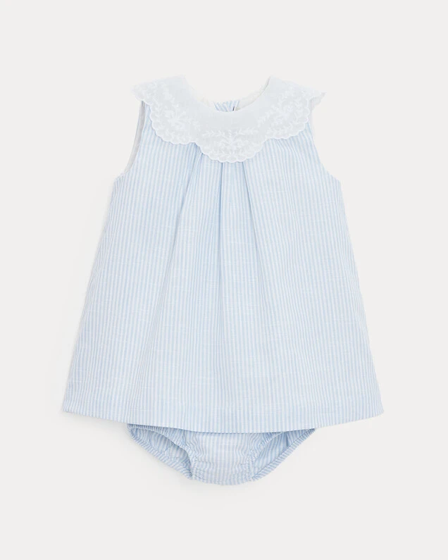 Robe à col brodé Capucine