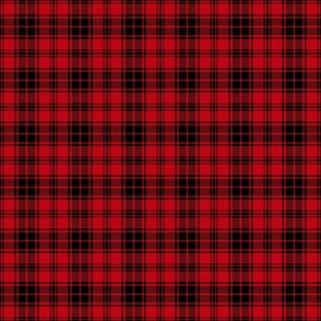 (S) Punk Rock Emo Black And Red Tartan Fabric | Spoonflower