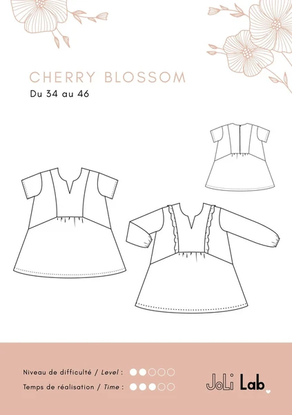 Blouse Cherry Blossom - Patron Couture PDF