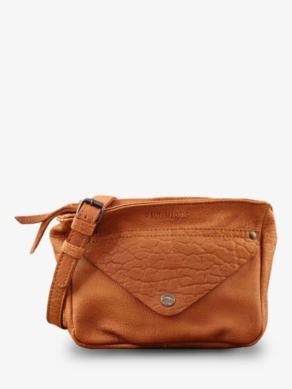 LeGavroche Sable - sac bandoulière cuir femme Beige | PAUL MARIUS