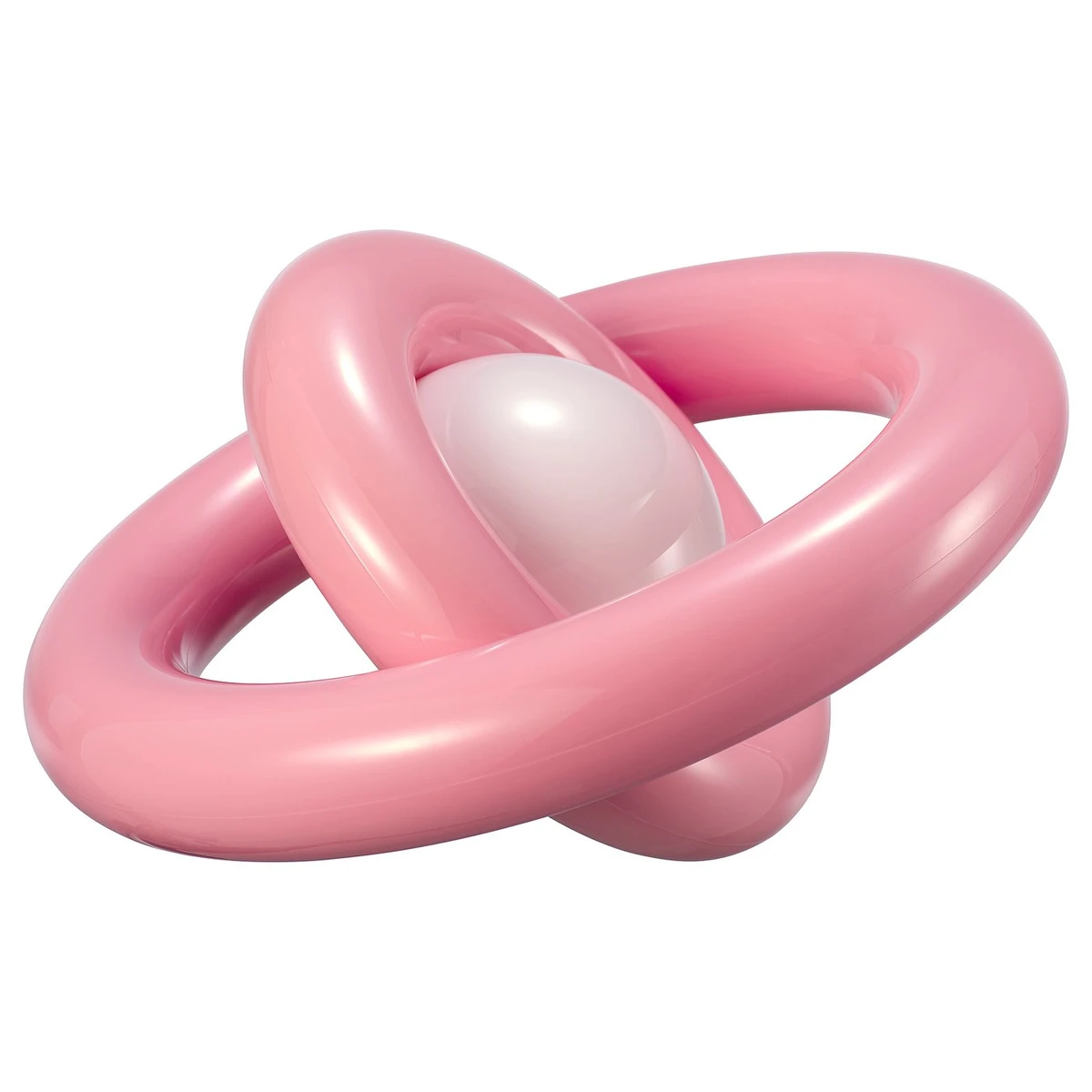 STRÅLA Lampe de table LED décorative - plastique/à pile rose
